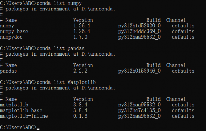 Anaconda自带Python包