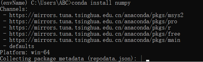 安装numpy包