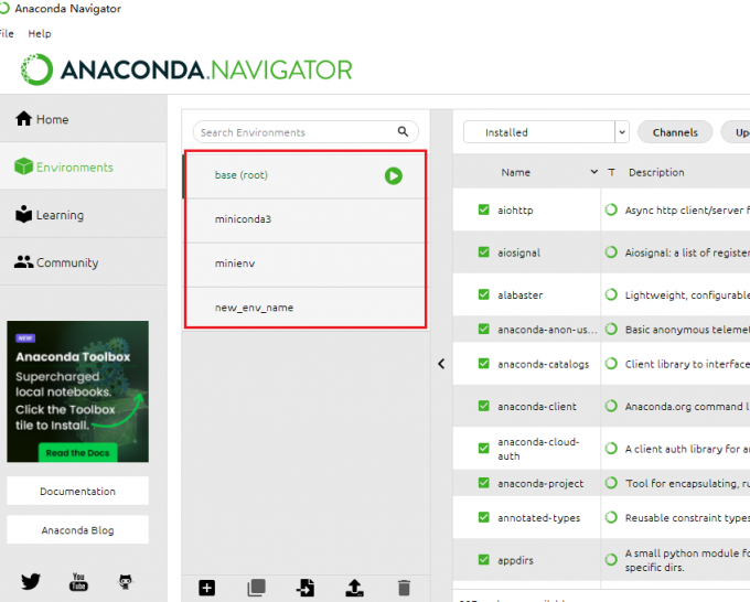 Anaconda环境