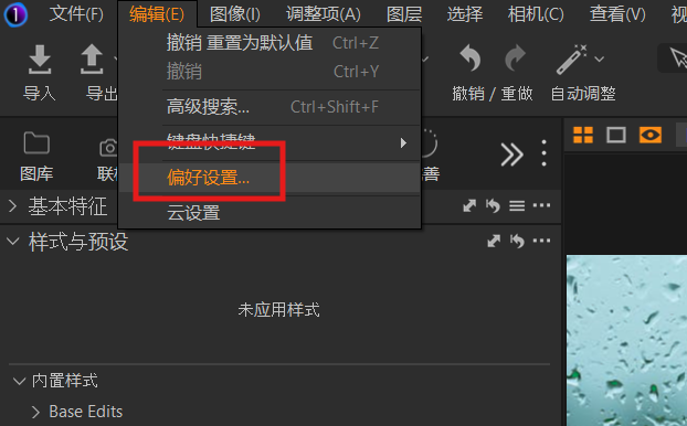 偏好设置