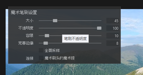 魔术笔刷设置