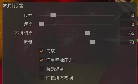 笔刷设置