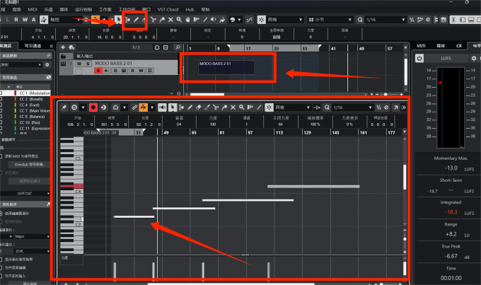 写入MIDI