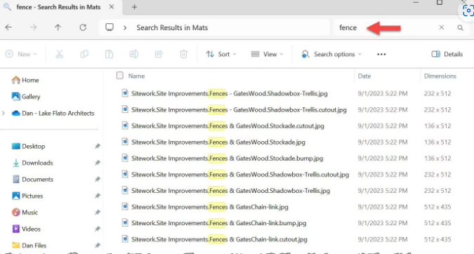 Revit 材质文件夹搜索