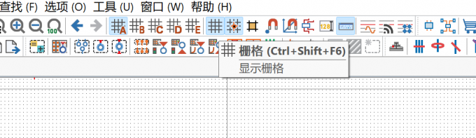 打开显示栅格