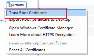 在本地安装Fiddler证书