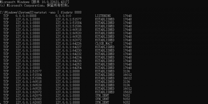 代理服务器端口冲突