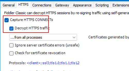 Fiddler开启捕获HTTPS流量并解密