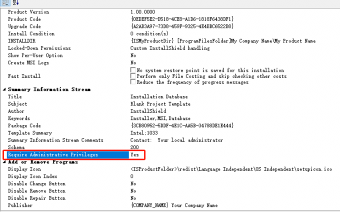 需要管理员权限