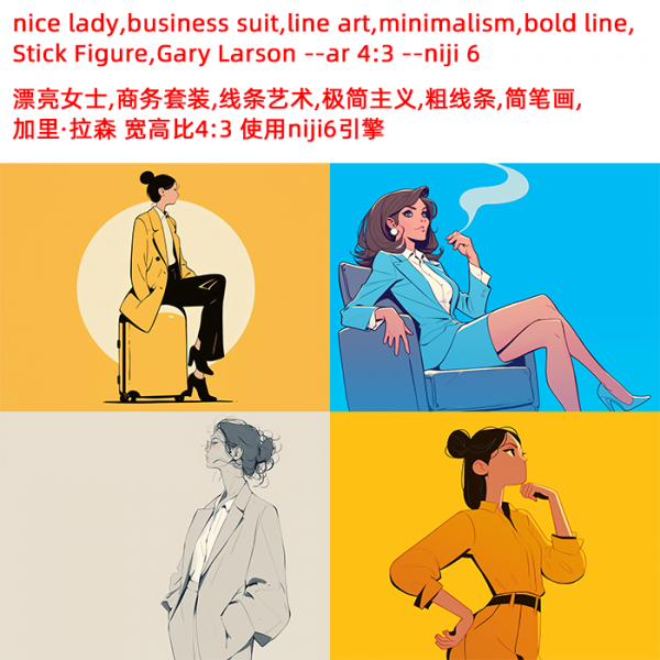 生成一组简笔画图片