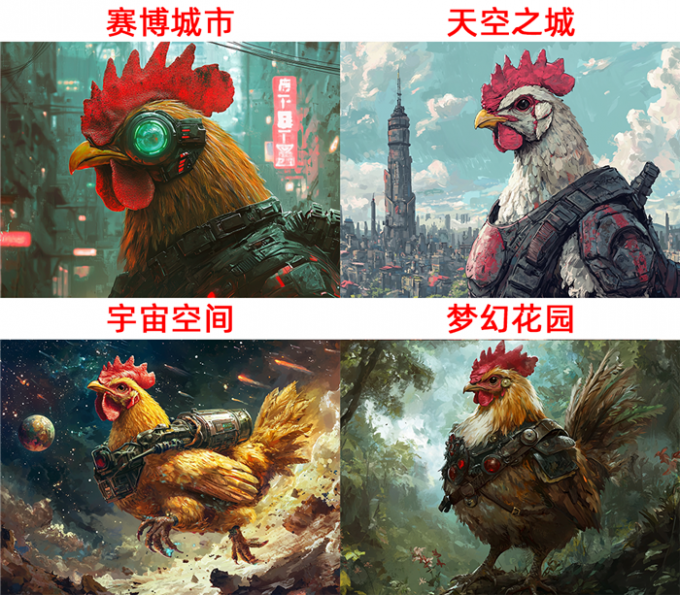 四种二次元场景效果展示