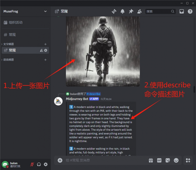 上传并描述图片
