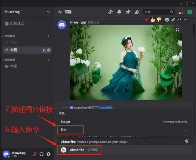 打开describe命令