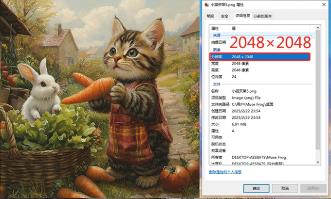 放大后的图片分辨率