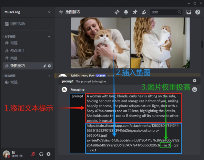 文本提示垫图生图
