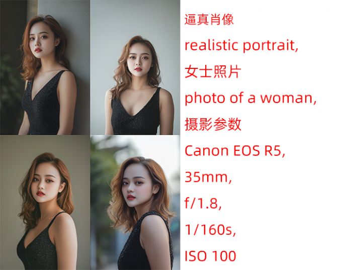 生成自己的摄影棚肖像作品展示