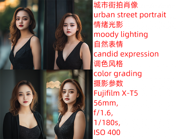 生成真人时尚街拍作品