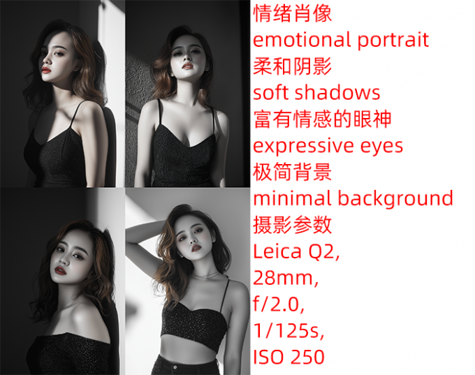 生成真人氛围感肖像作品