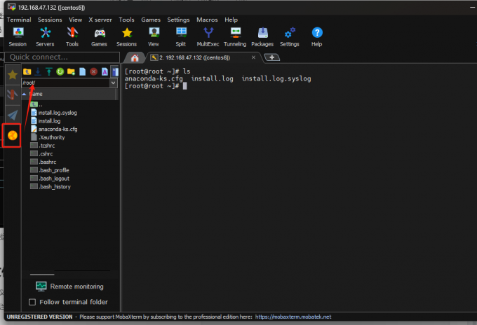 打开SSH Browser,显示出导航