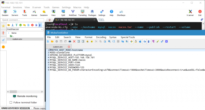 MobaXterm TextEditor