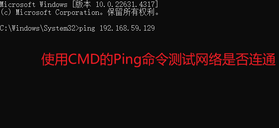 使用Ping命令测试网络连通