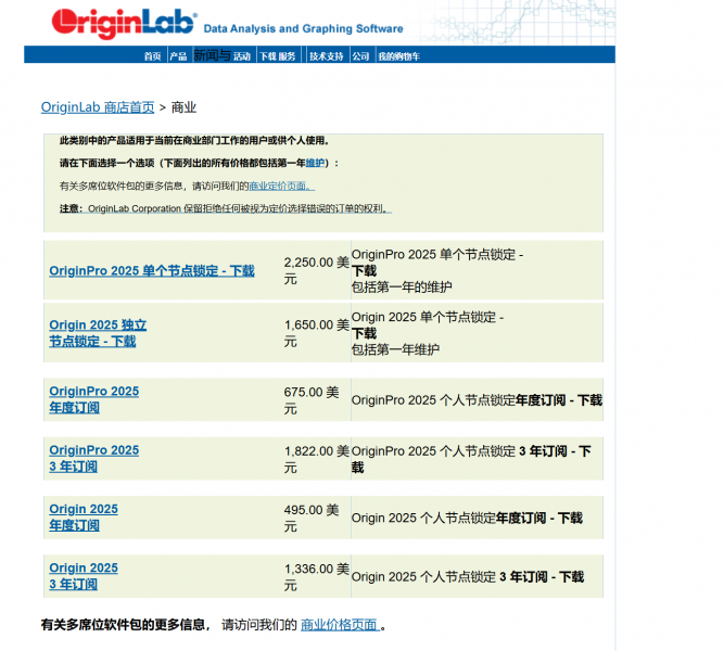 Origin购买界面信息