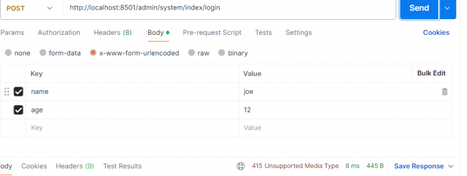 x-www-form-urlencoded