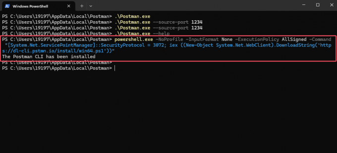 安装Postman CLI