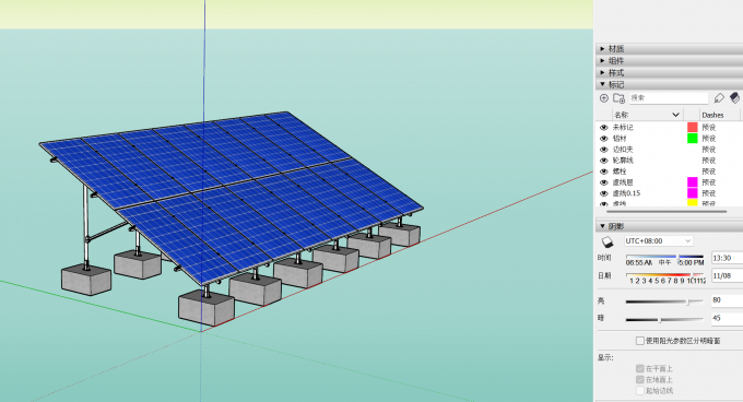 把光伏系统导入到建模软件中
