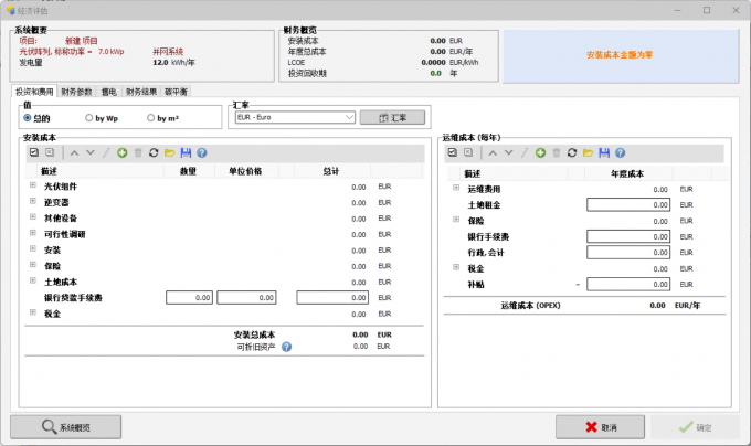 设置经济评估的内容