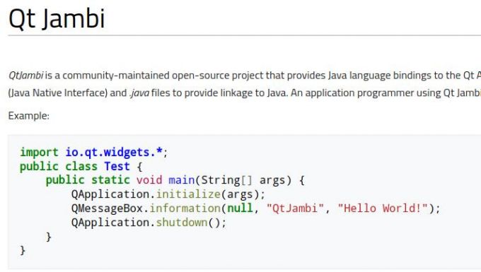 Qt Jambi第三方库支持