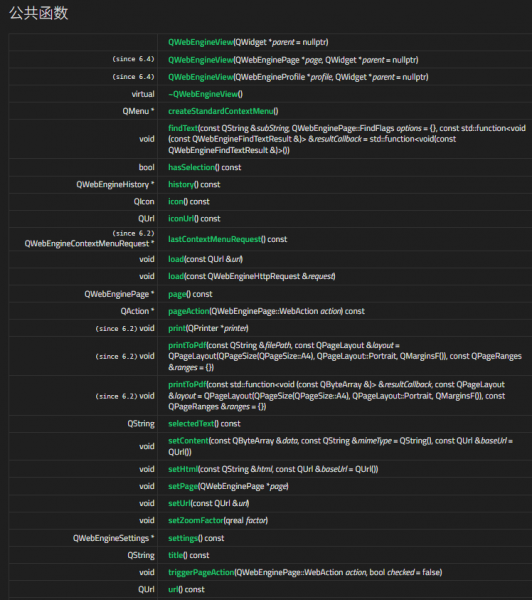WebEngine公共方法