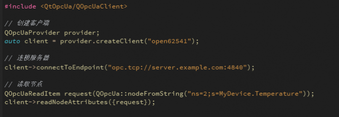 OpcUA连接读取节点