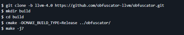 构建Obfuscator-LLVM