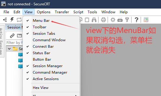 MenuBar显示开关