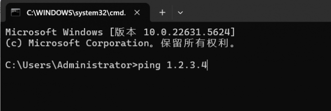 命令提示符界面