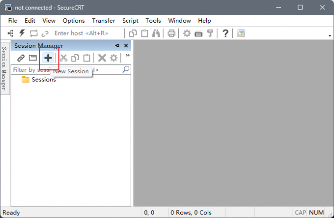 使用SecureCRT创建会话