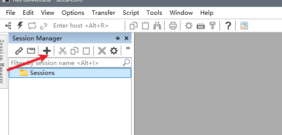 打开SecureCRT的SessionManager