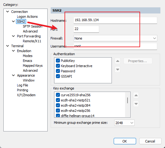 查看当前服务器的连接信息