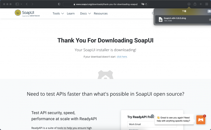 SoapUI支持在Mac系统上下载、安装
