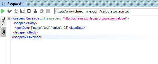 SOAP请求发送JSON