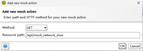 新建mock action