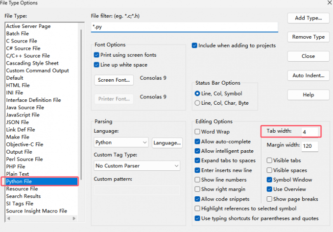 设置tab替换空格数