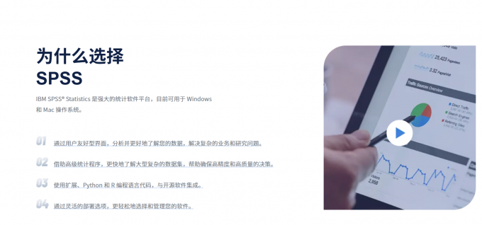 SPSS中文网站截图