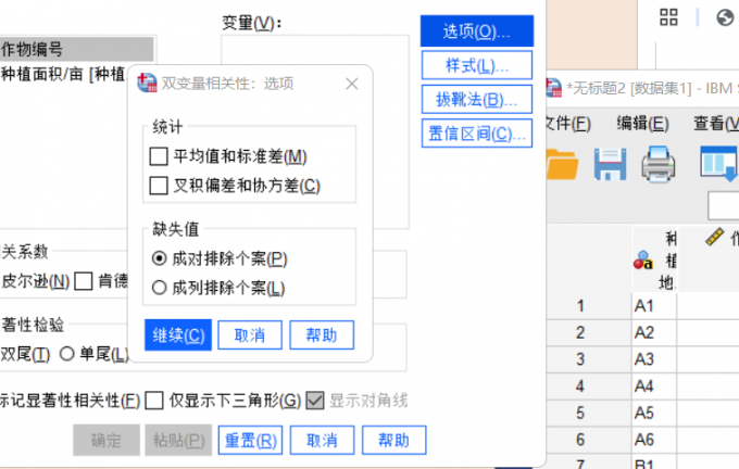 选项界面
