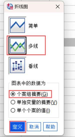 找到折线图的多线绘制模式