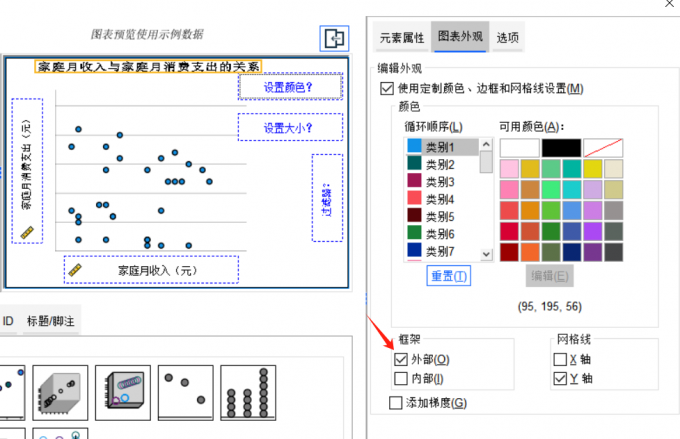 图表外观