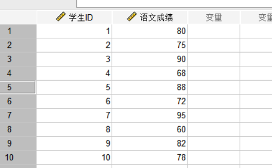 语文成绩表