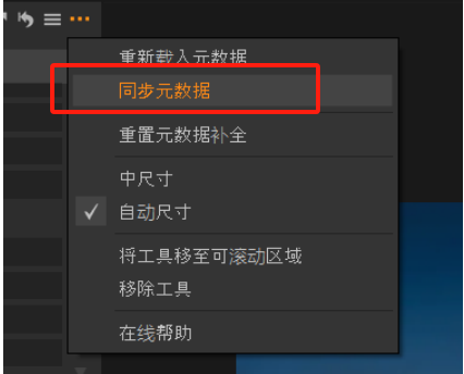 同步元数据