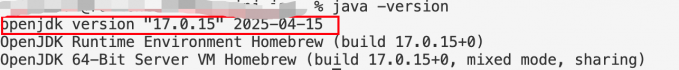 java版本号查看
